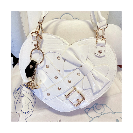 👜🖤 Bolso de Mano en Forma de Corazón “Headache Studio” - Estilo Gothic Lolita 🖤